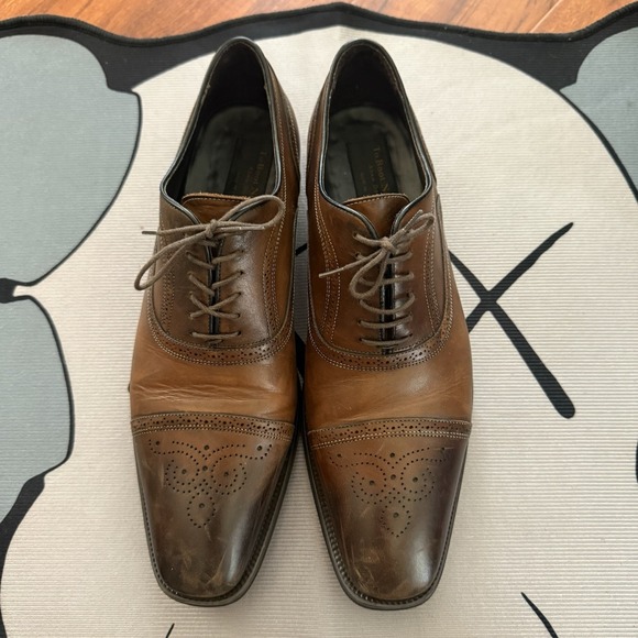 To Boot New York Adam Derrick Made In Italy Brown Oxfords Shoes Mens Size 11 - Picture 5 of 12